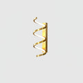 Spiral Wall Light, Hardwired Wall Sconce, Brass, Dia 14cm x H 42cm