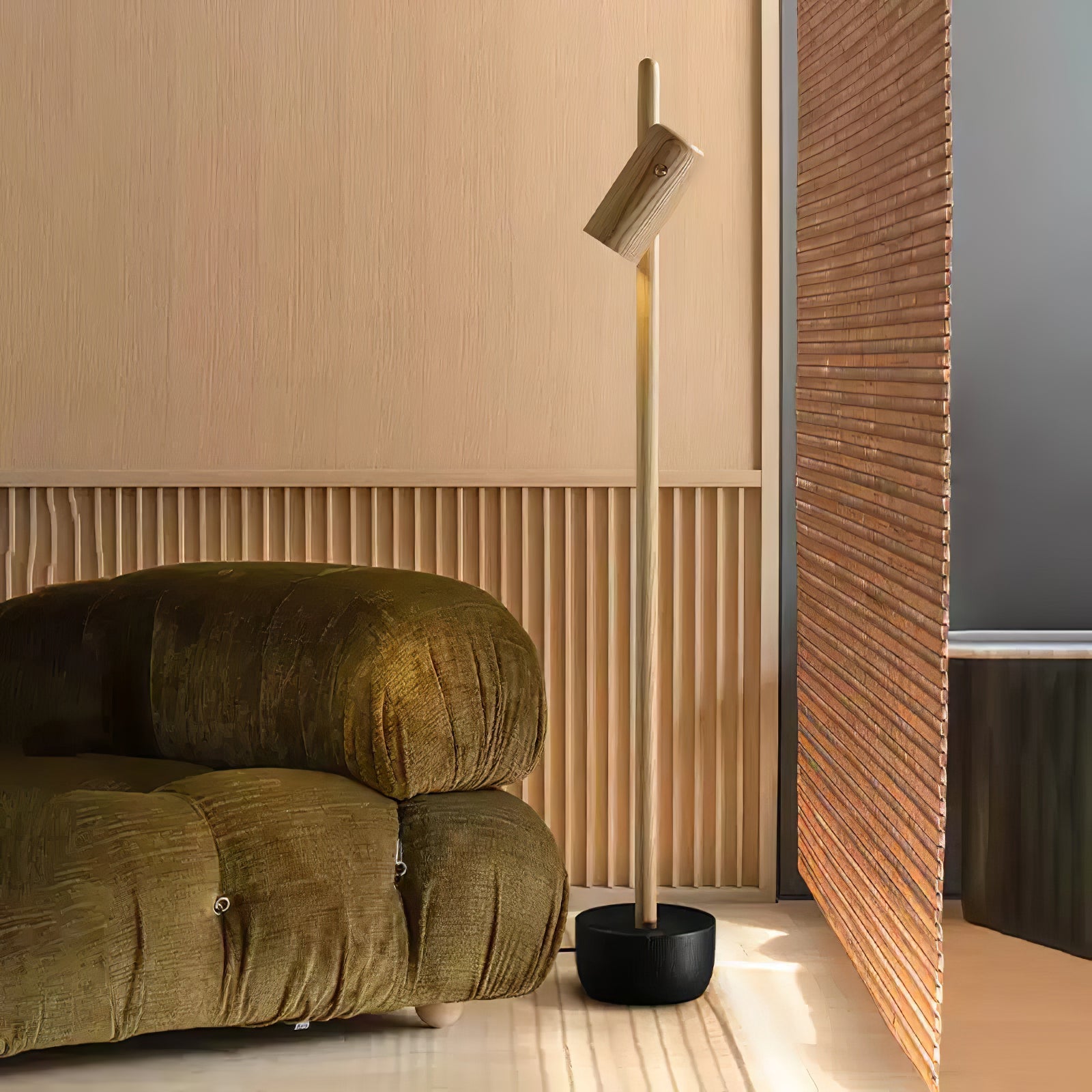 Spotlight Wood Floor Light, Floor Lamp, detail 3