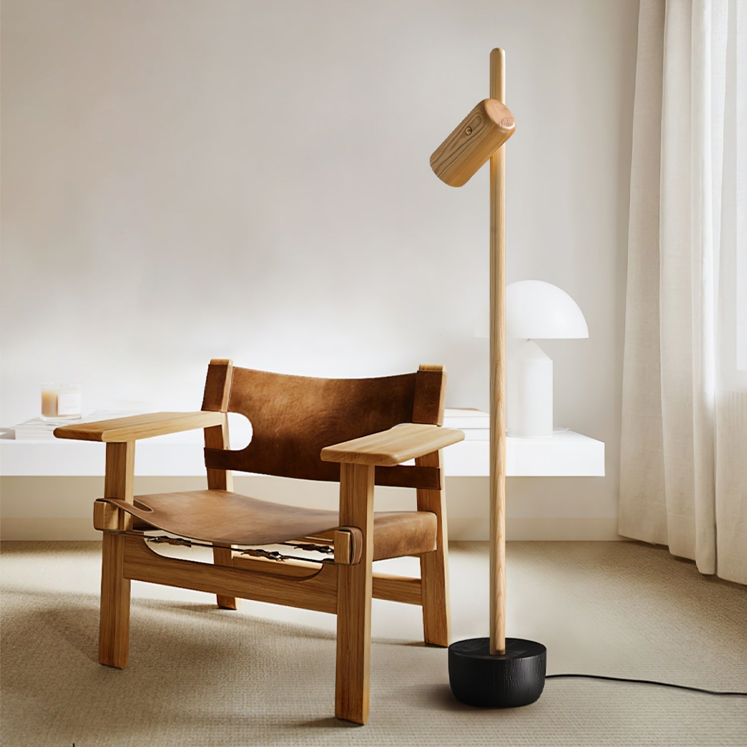 Spotlight Wood Floor Light, Floor Lamp, detail 5