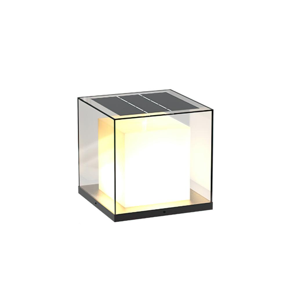 Square Box Exterior Post Light, Outdoor Wall Light, detail 4