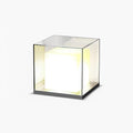 Square Box Exterior Post Light, Outdoor Wall Light, Stainless steel, ∅ 15.7″ x H 15.7″