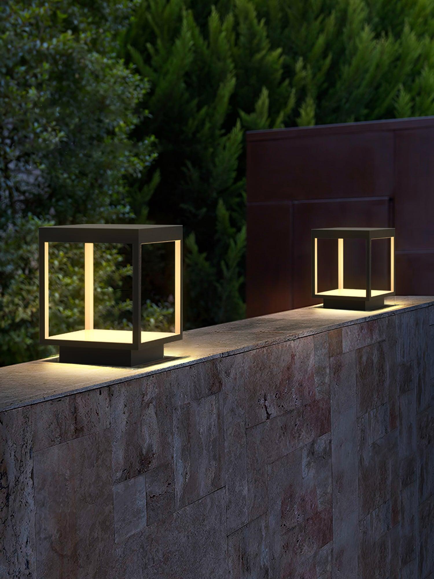 Square Frame Post Exterior Light, Outdoor Wall Light, detail 10