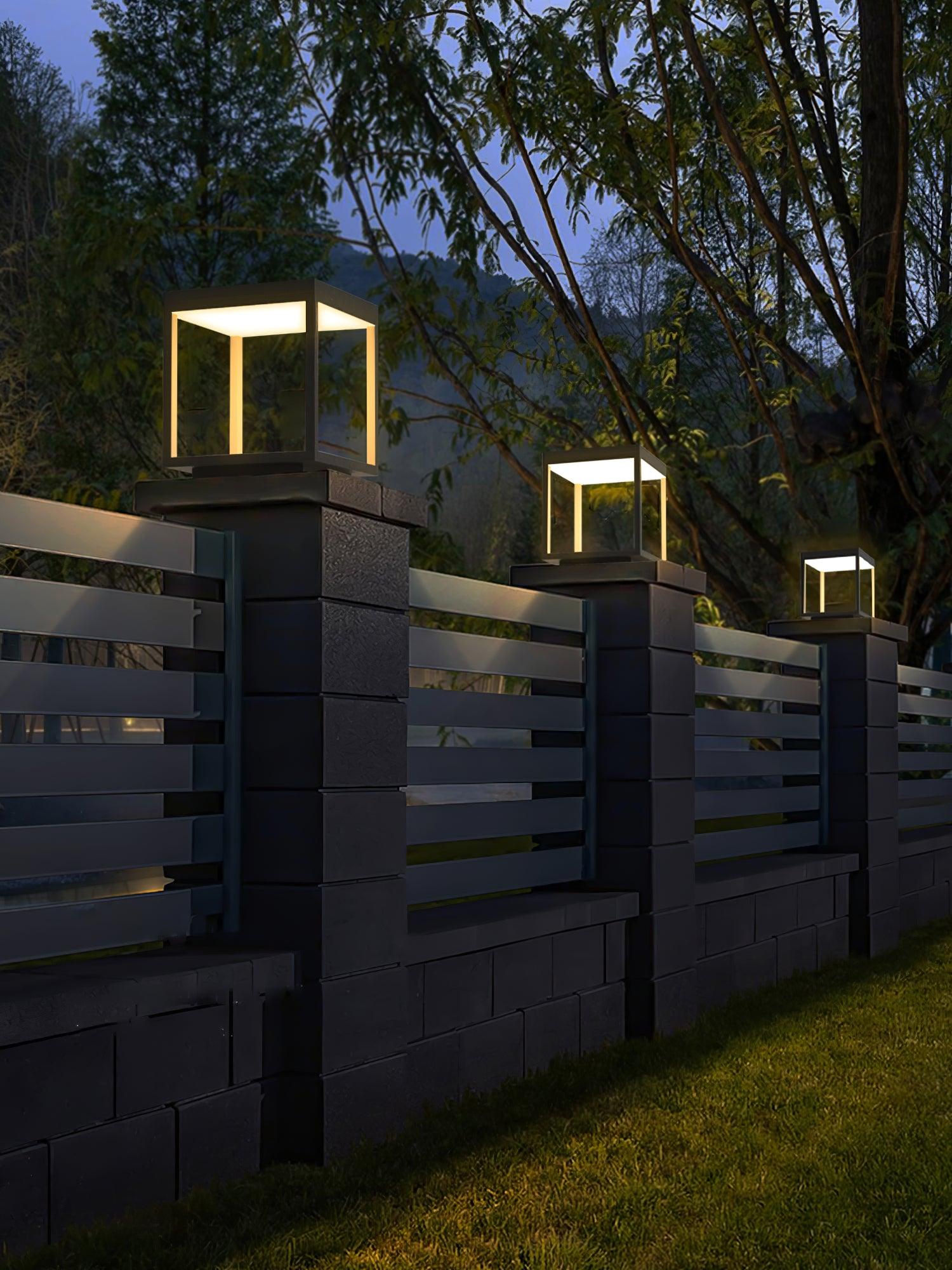 Square Frame Post Exterior Light, Outdoor Wall Light, detail 12