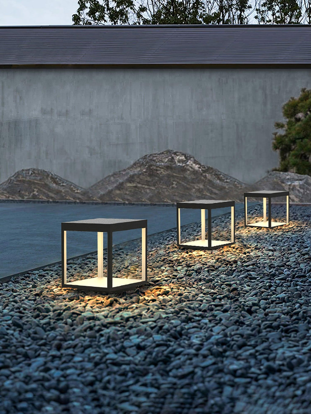 Square Frame Post Exterior Light, Outdoor Wall Light, detail 7