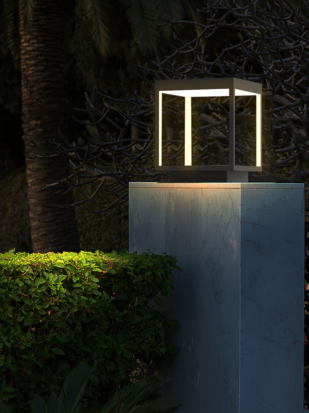 Square Frame Post Exterior Light, Outdoor Wall Light, detail 8