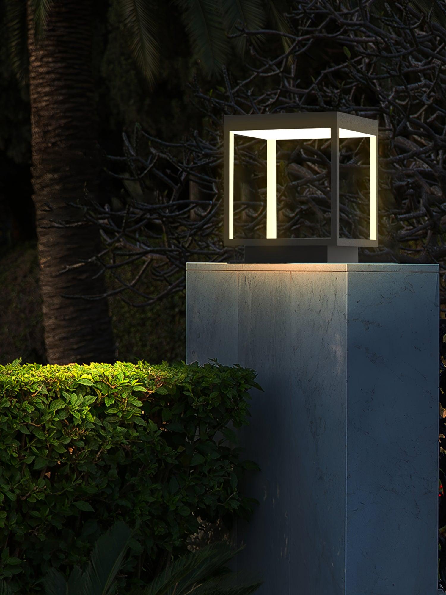 Square Frame Post Exterior Light, Outdoor Wall Light, detail 8