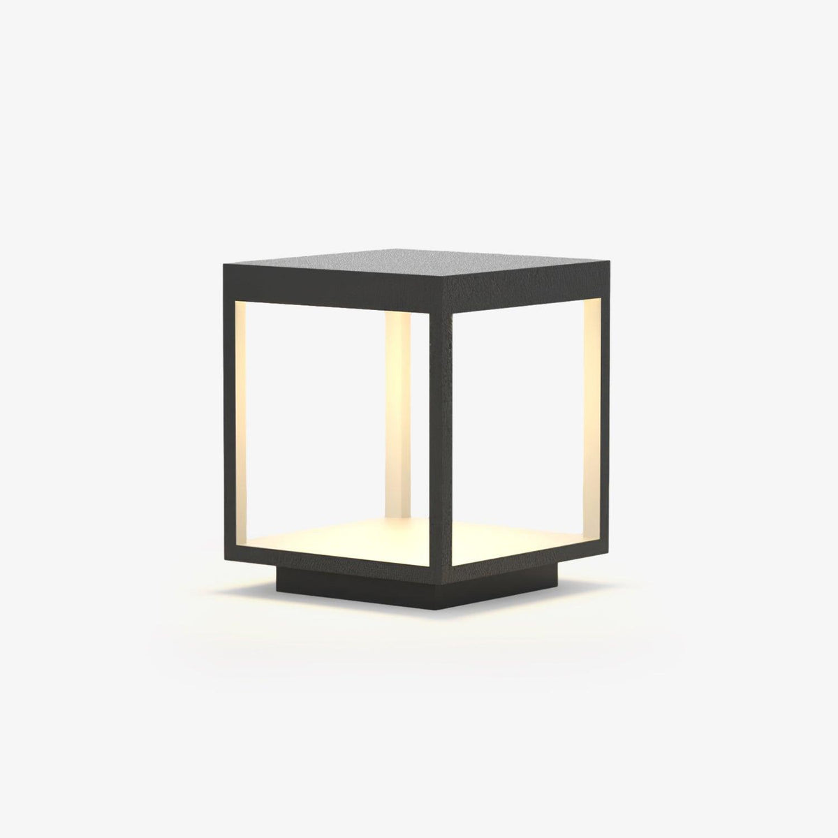Stainless Steel Square Frame Fence Post Garden Light, Outdoor Wall Light, detail 2
