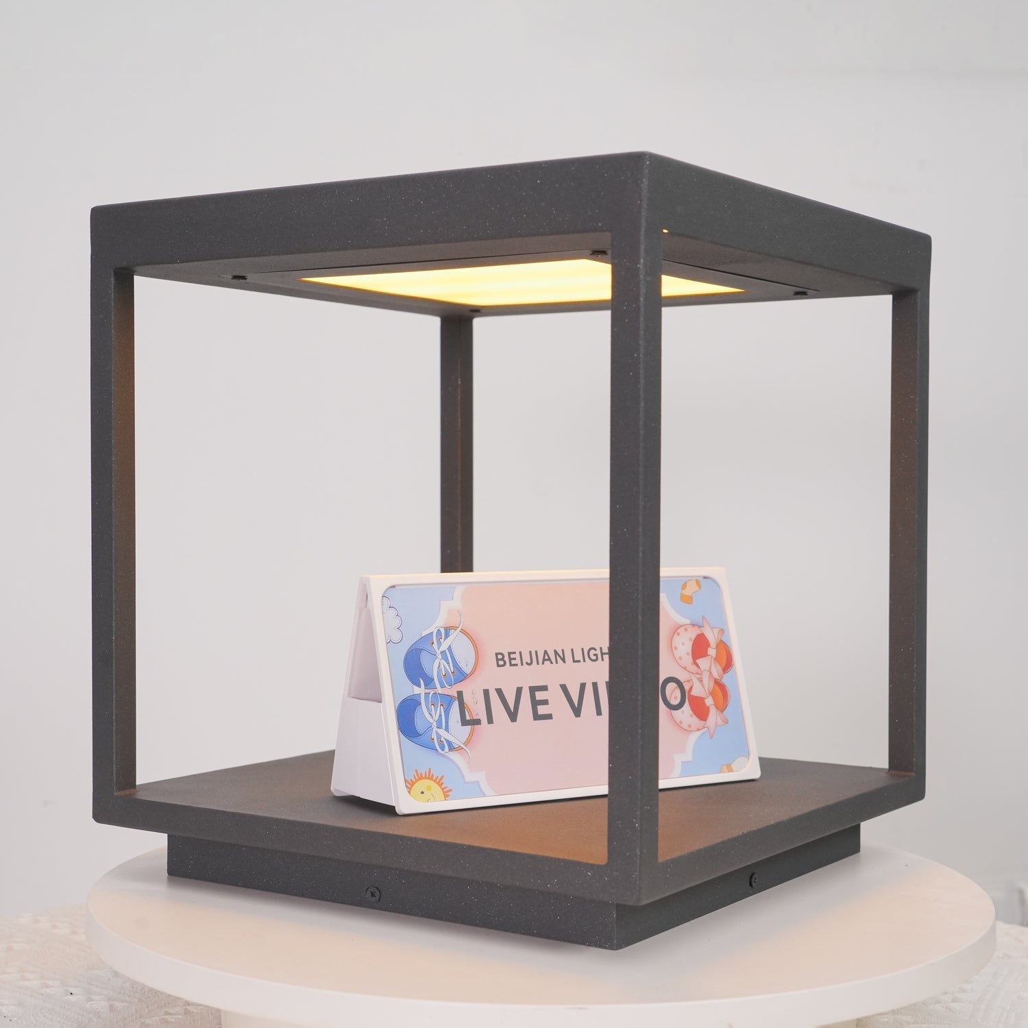 Square Frame Post Exterior Light, Outdoor Wall Light, detail 22