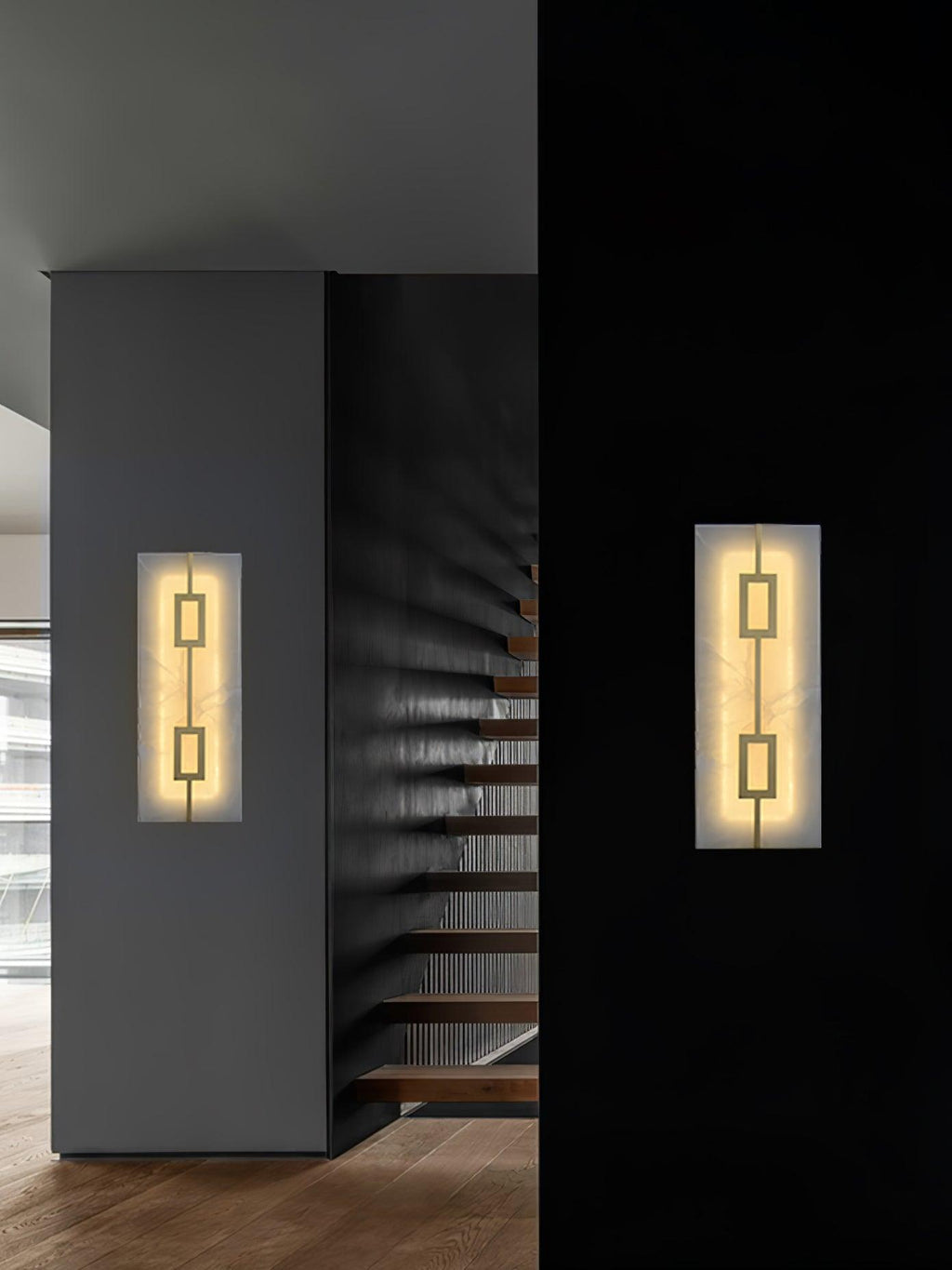 Square Marble Wall Light, Bedroom Wall Sconce, detail 8