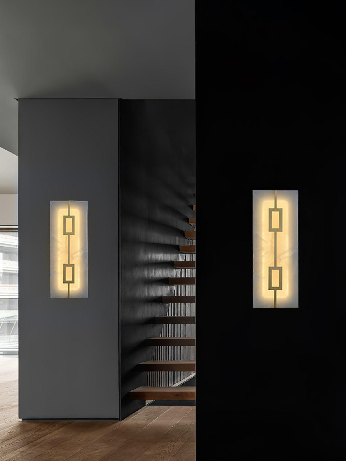 Square Marble Wall Light, Bedroom Wall Sconce, detail 8