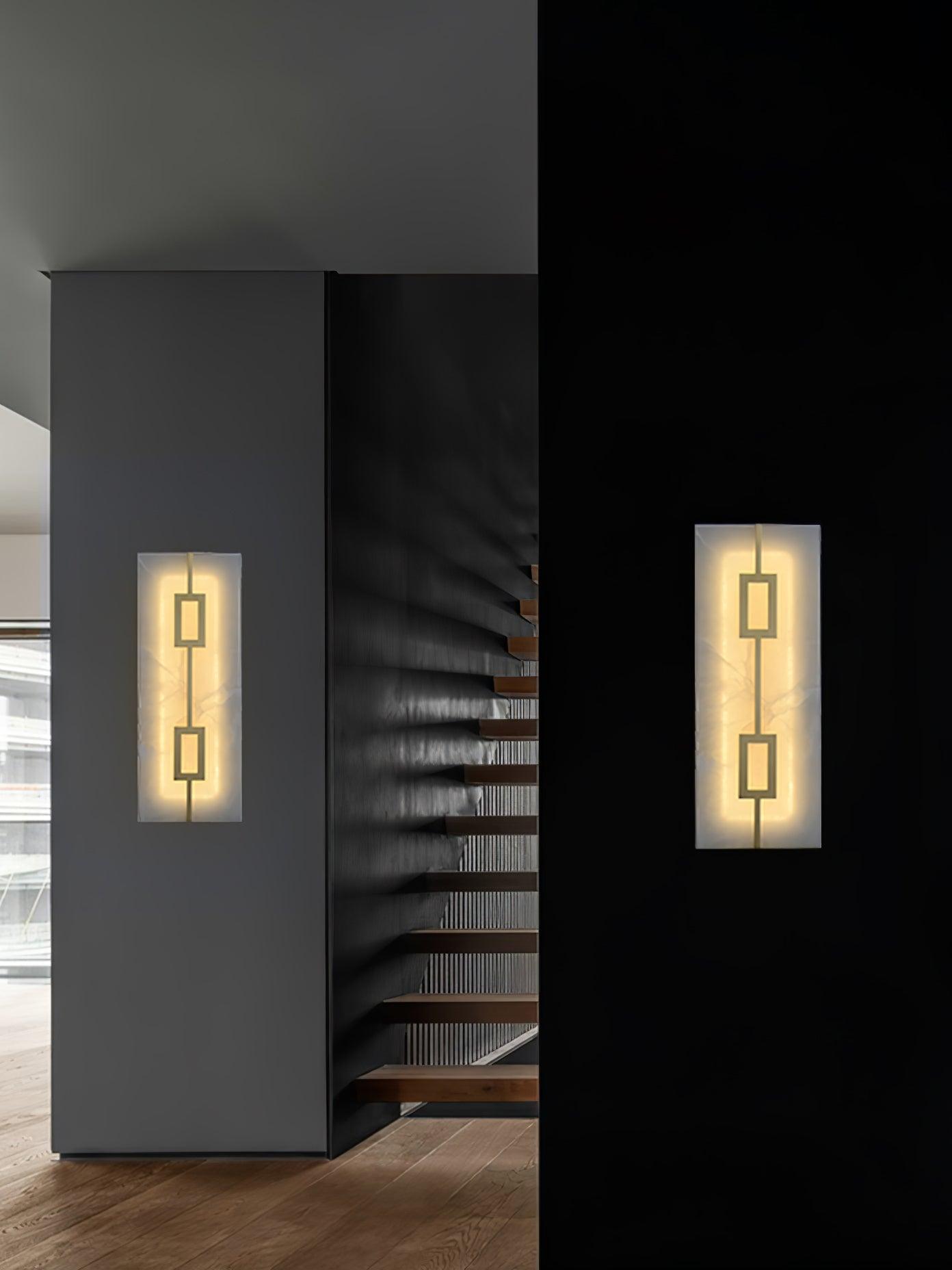 Square Marble Wall Light, Bedroom Wall Sconce, detail 8