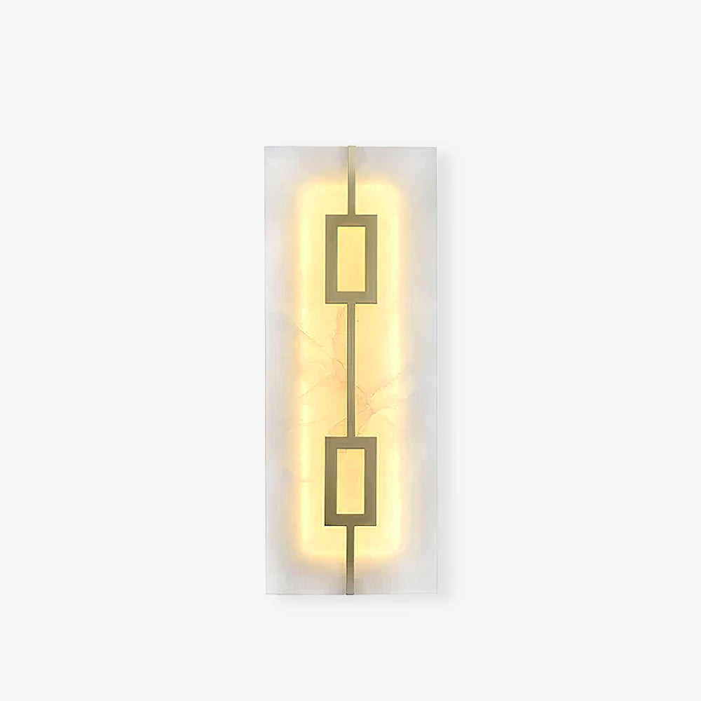 Square Marble Wall Light, Bedroom Wall Sconce, detail 9