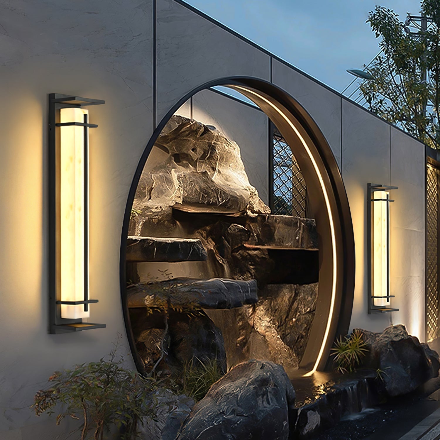 Square Exterior Sconce Wall Light, Outdoor Wall Light, detail 30