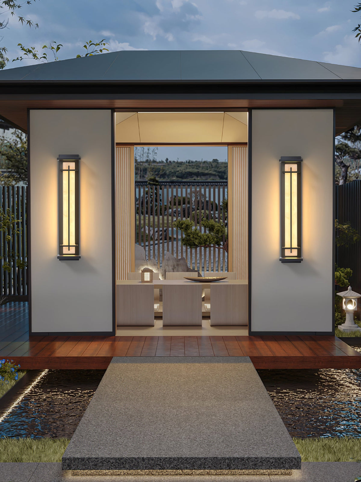Square Exterior Sconce Wall Light, Outdoor Wall Light, detail 36