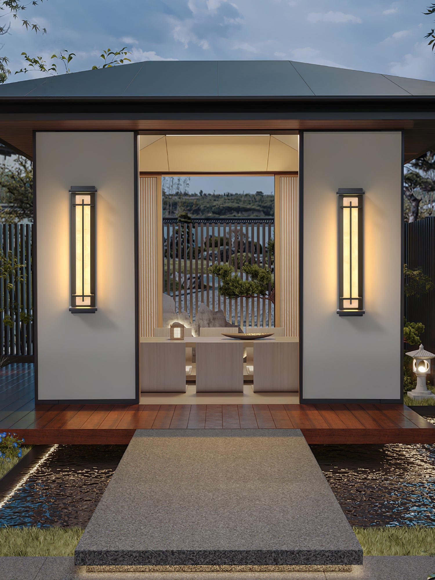 Square Exterior Sconce Wall Light, Outdoor Wall Light, detail 36