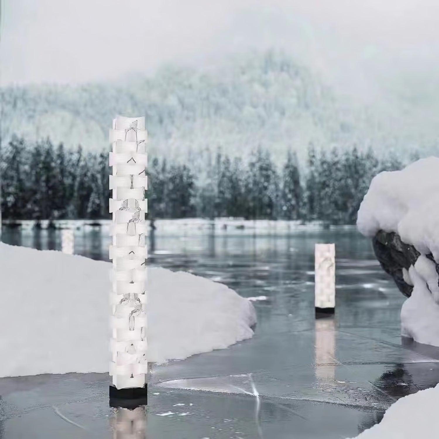 Stacked Alabaster Floor Light, Floor Lamp, detail 5