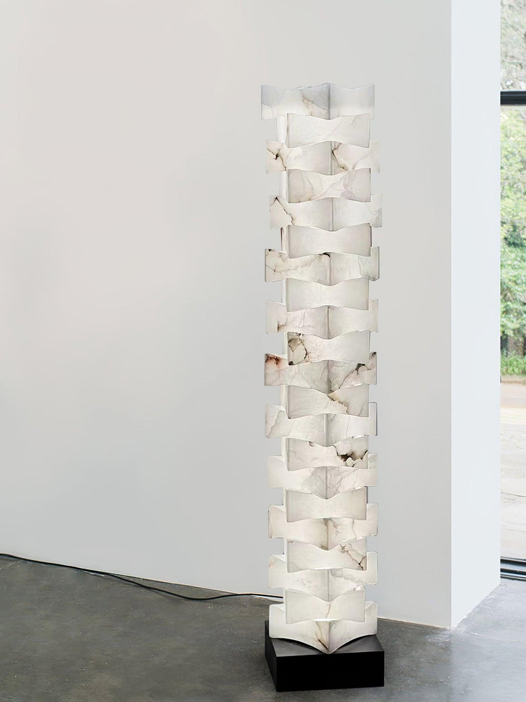 Stacked Alabaster Floor Light, Floor Lamp, detail 21