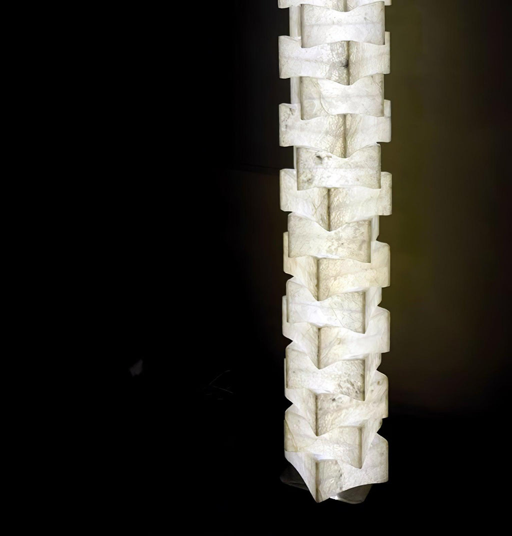 Stacked Alabaster Floor Light, Floor Lamp, detail 22