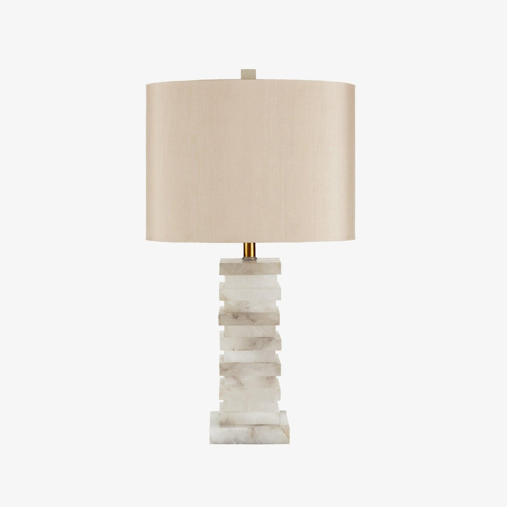 Stacked Alabaster Table Light, Bedside Table Lamp, detail 4