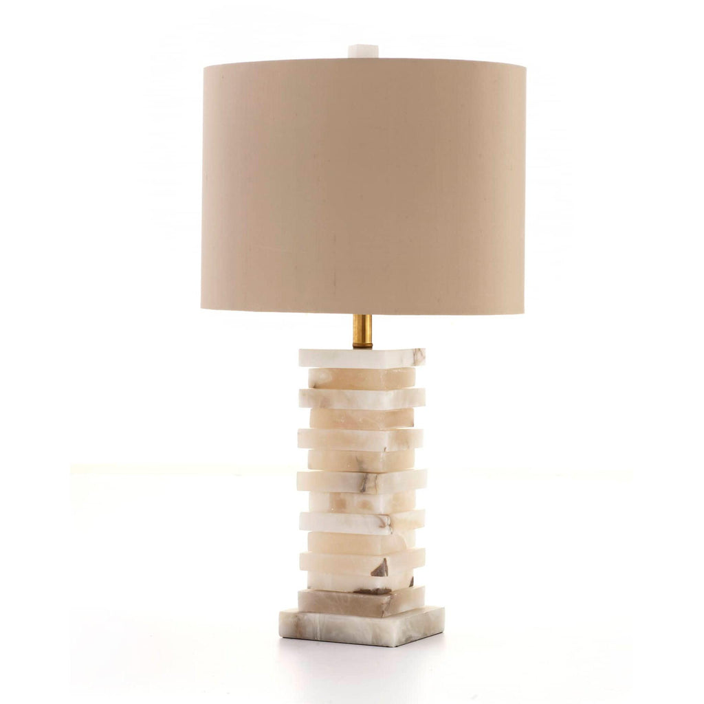 Stacked Alabaster Table Light, Bedside Table Lamp, detail 14