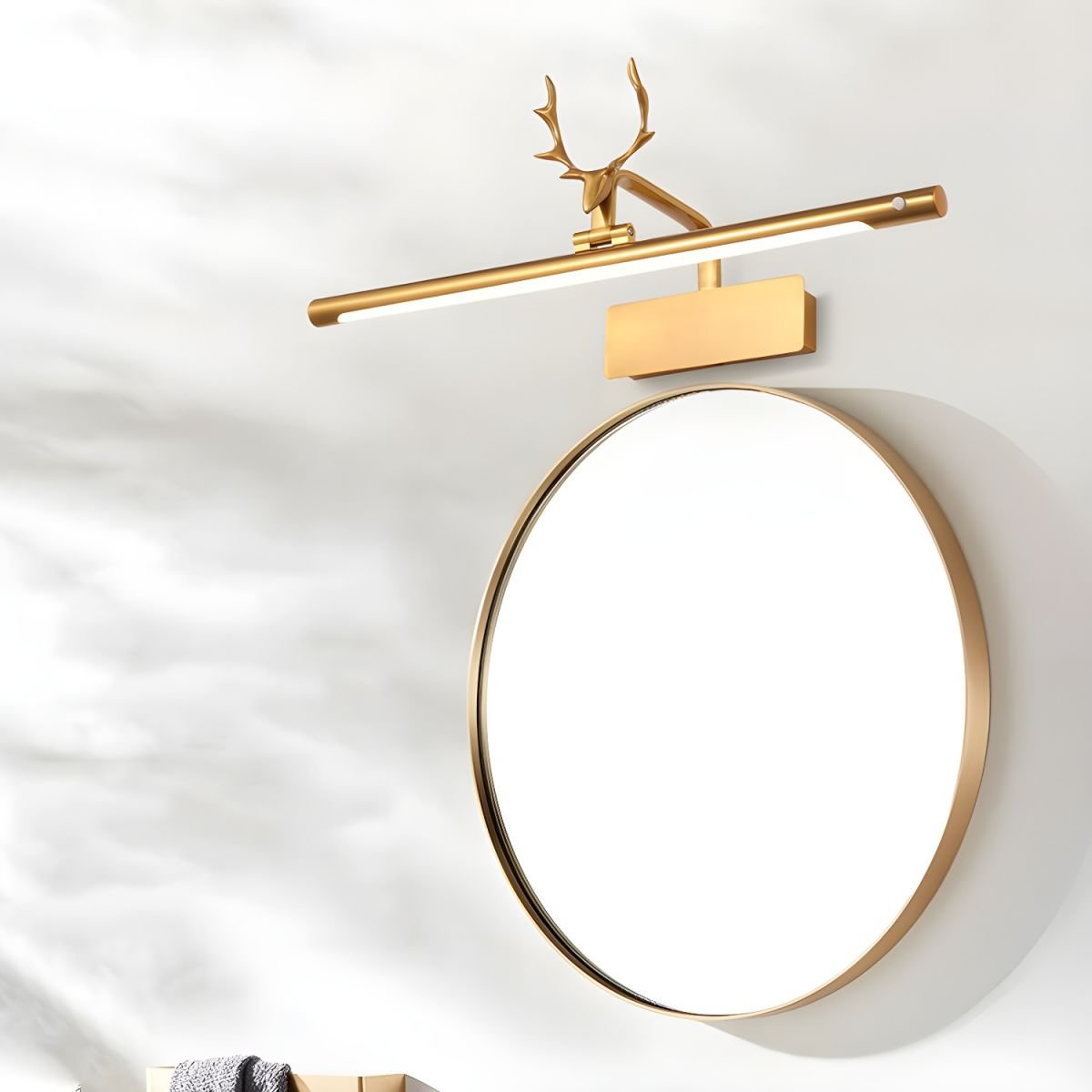 Stag Horn Wall Light Wall Light, Hardwired Wall Sconce, detail 3