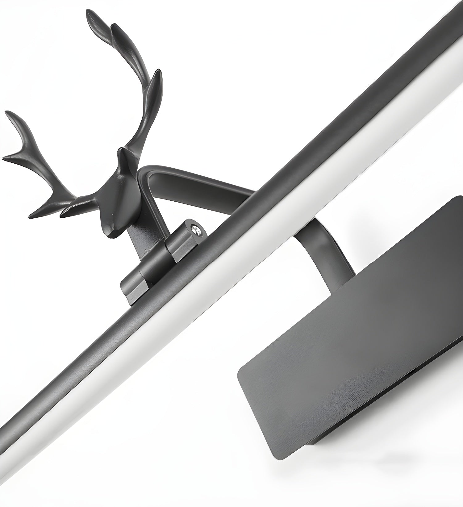 Stag Horn Wall Light, Hardwired Wall Sconce, detail 2