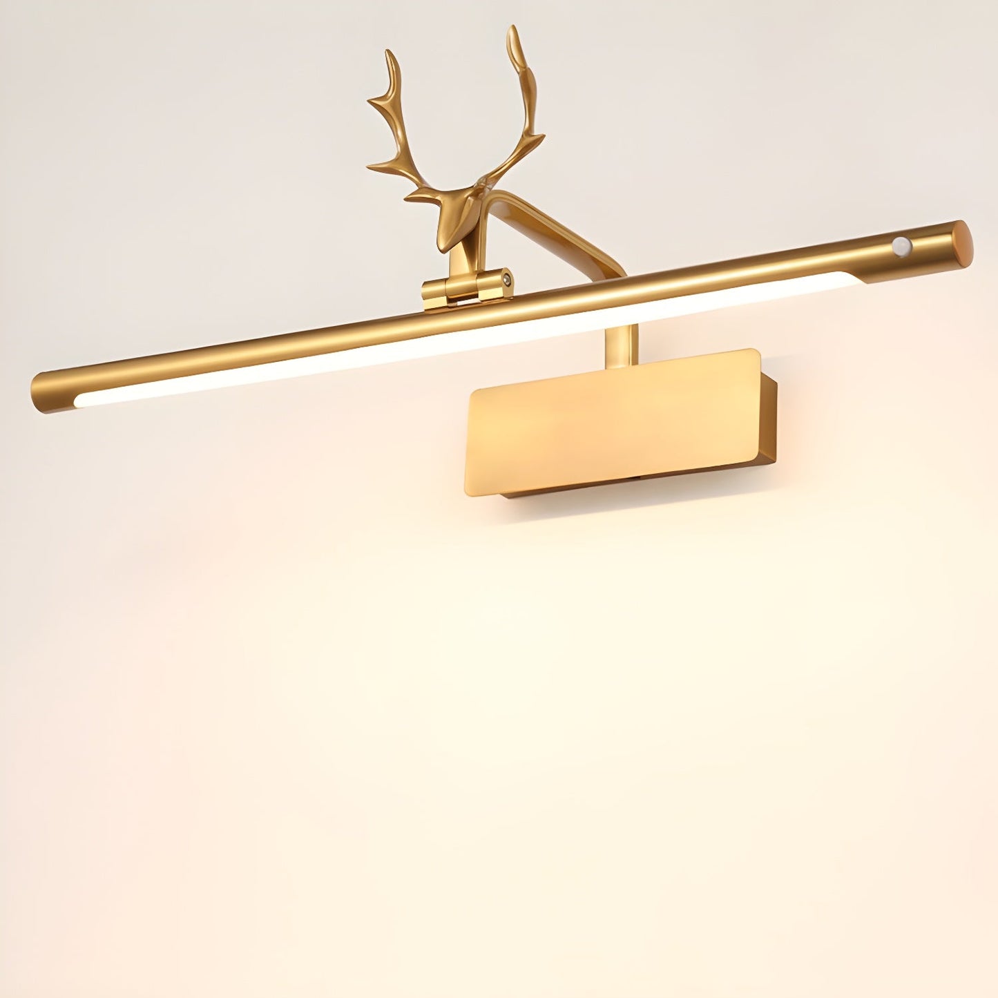Stag Horn Wall Light Wall Light, Hardwired Wall Sconce, Metal, Dia 40cm x H 22cm