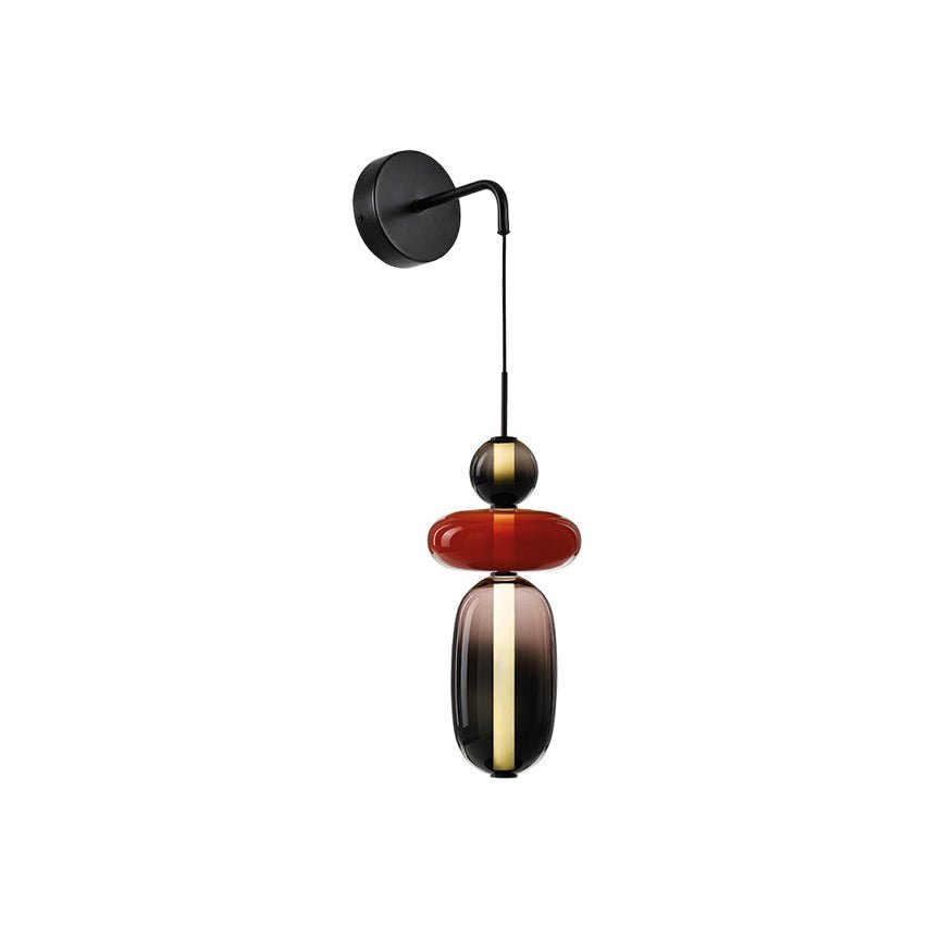 Candied Glass Wall Light, Hardwired Wall Sconce, detail 9