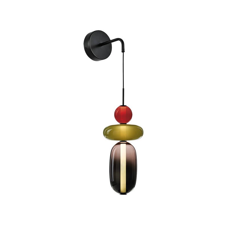 Candied Glass Wall Light, Hardwired Wall Sconce, detail 13