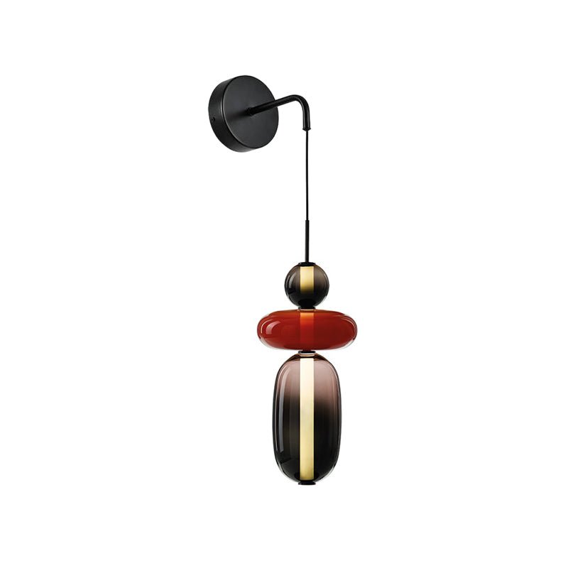 Candied Glass Wall Light, Hardwired Wall Sconce, detail 14