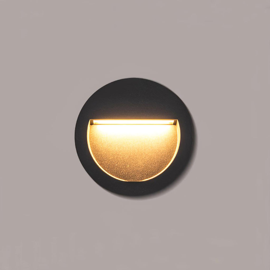 Step And Wall Light, Wall Sconce, Iron, Model A: Dia 11.8cm x H 11.8cm
