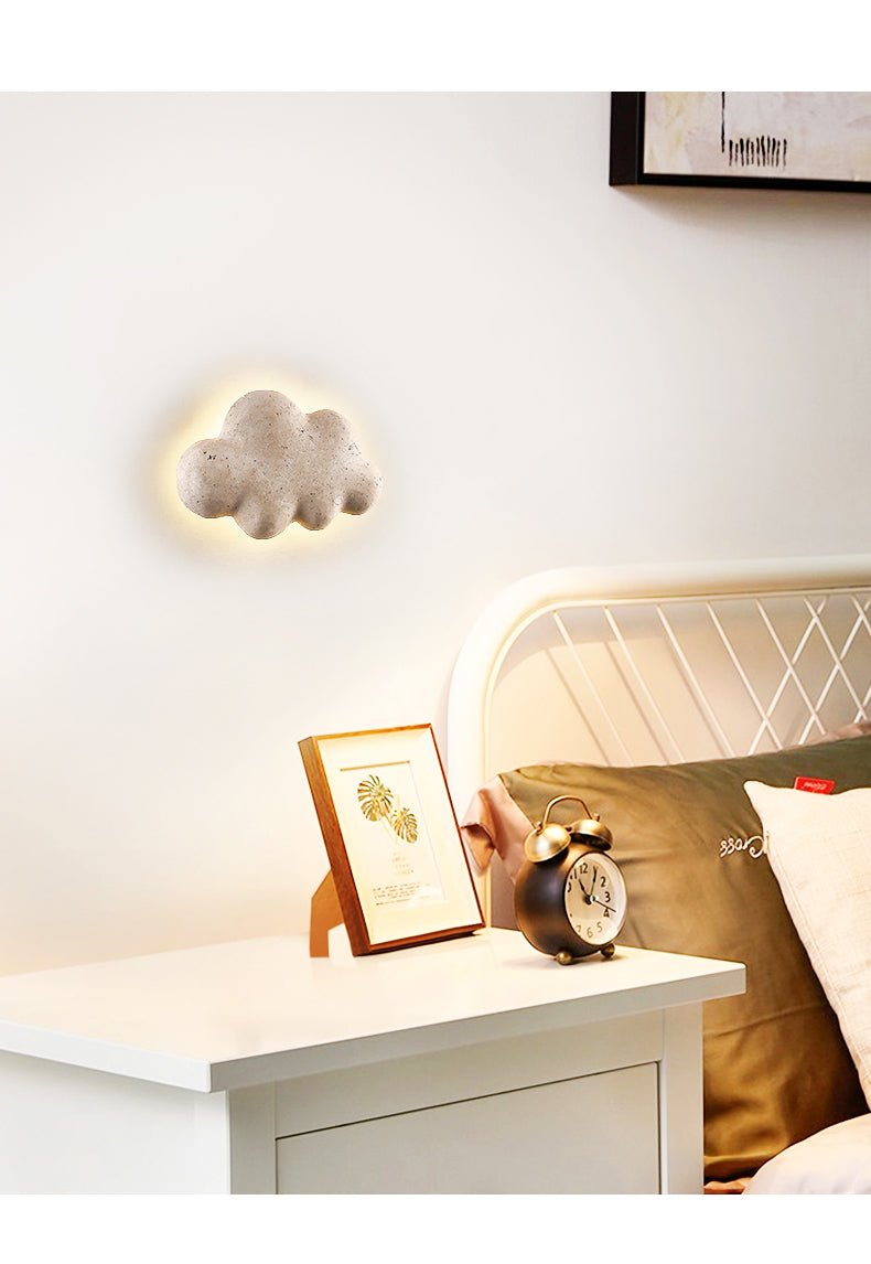Stone Cloud Wall Light, Hardwired Wall Sconce, detail 9