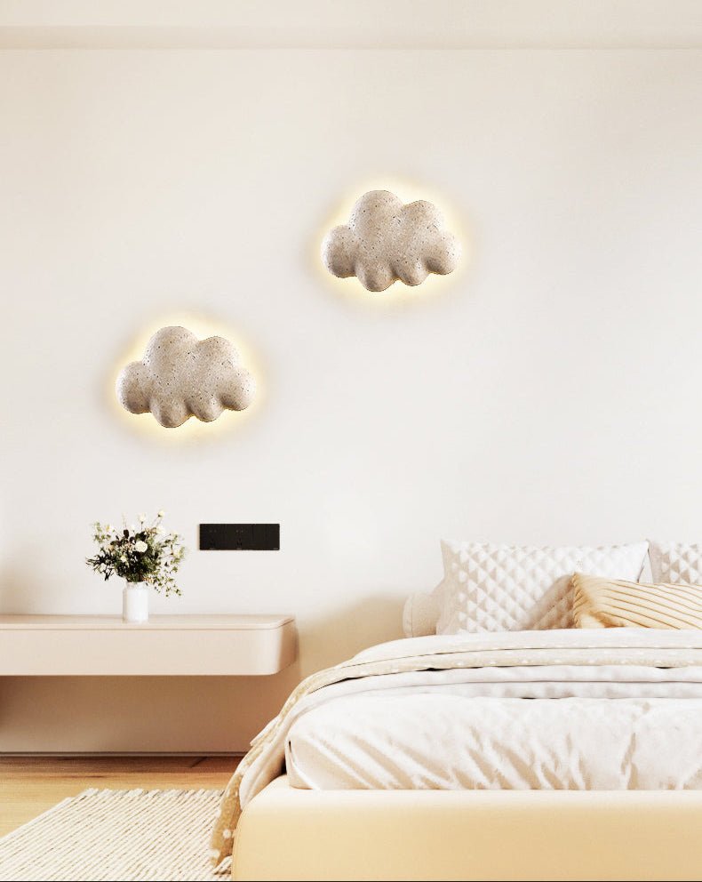 Stone Cloud Wall Light, Hardwired Wall Sconce, detail 2