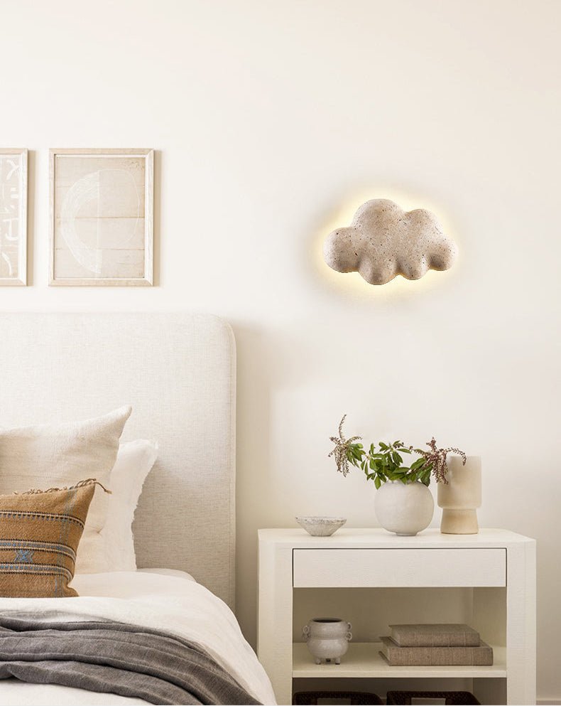 Stone Cloud Wall Light, Hardwired Wall Sconce, detail 5