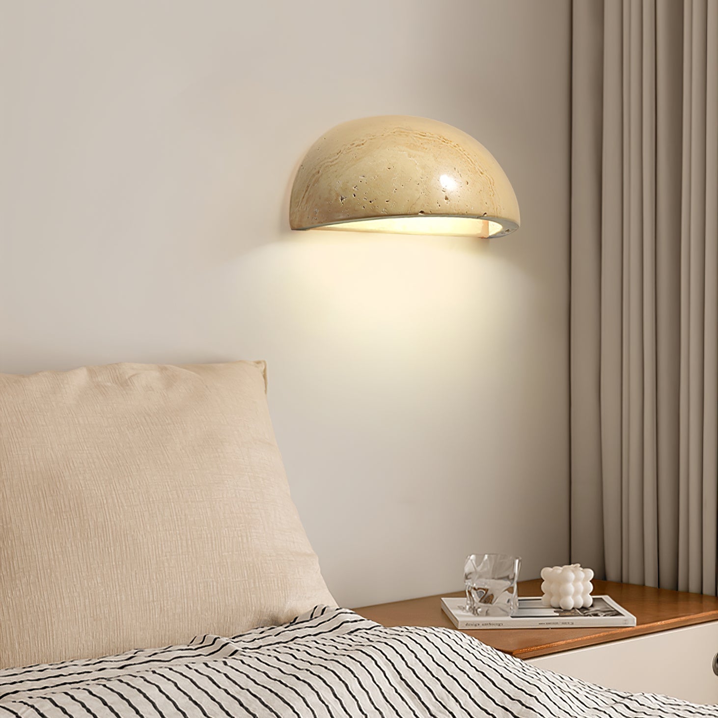 Stone Dusk Wall Light, Hardwired Wall Sconce, detail 5