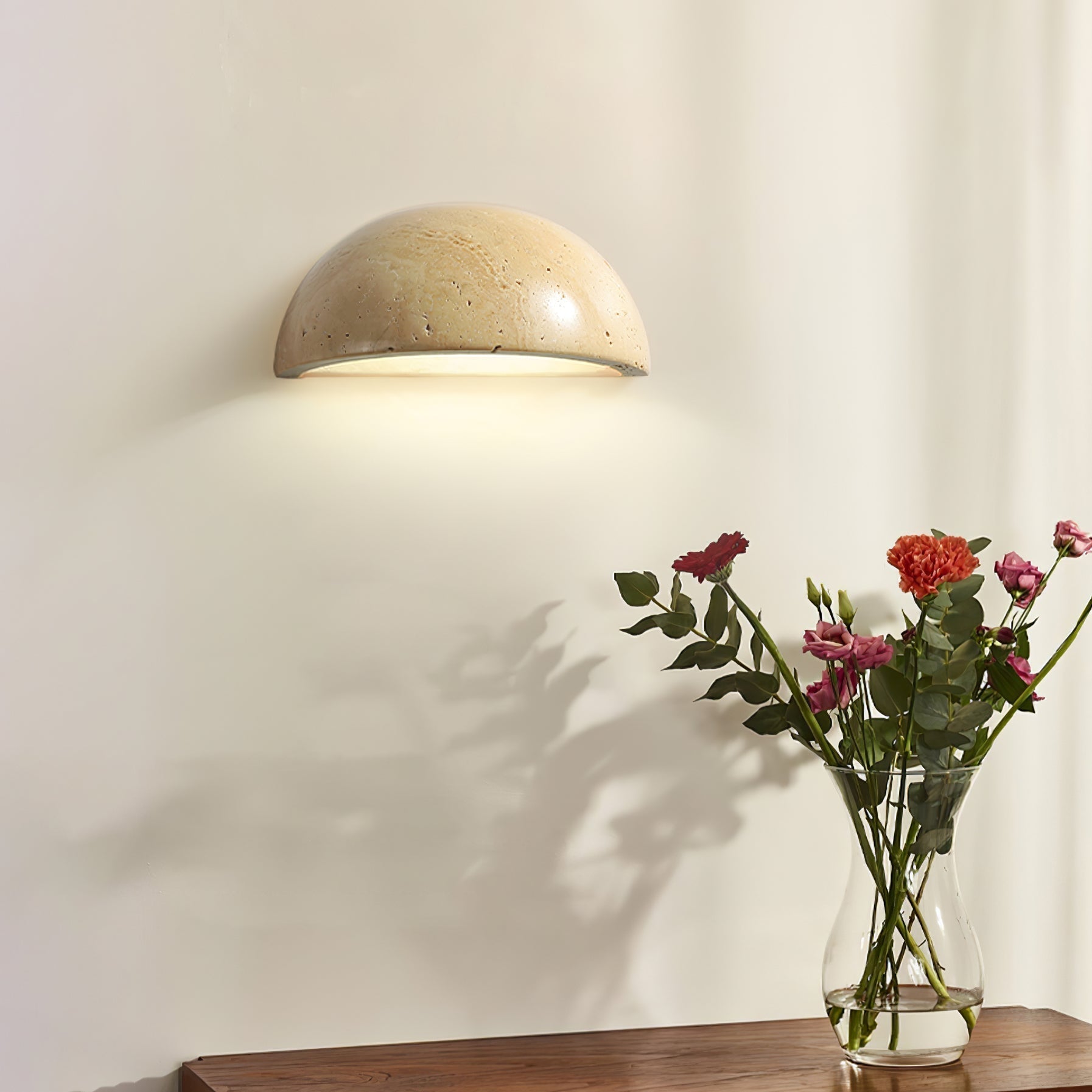 Stone Dusk Wall Light, Hardwired Wall Sconce, detail 2