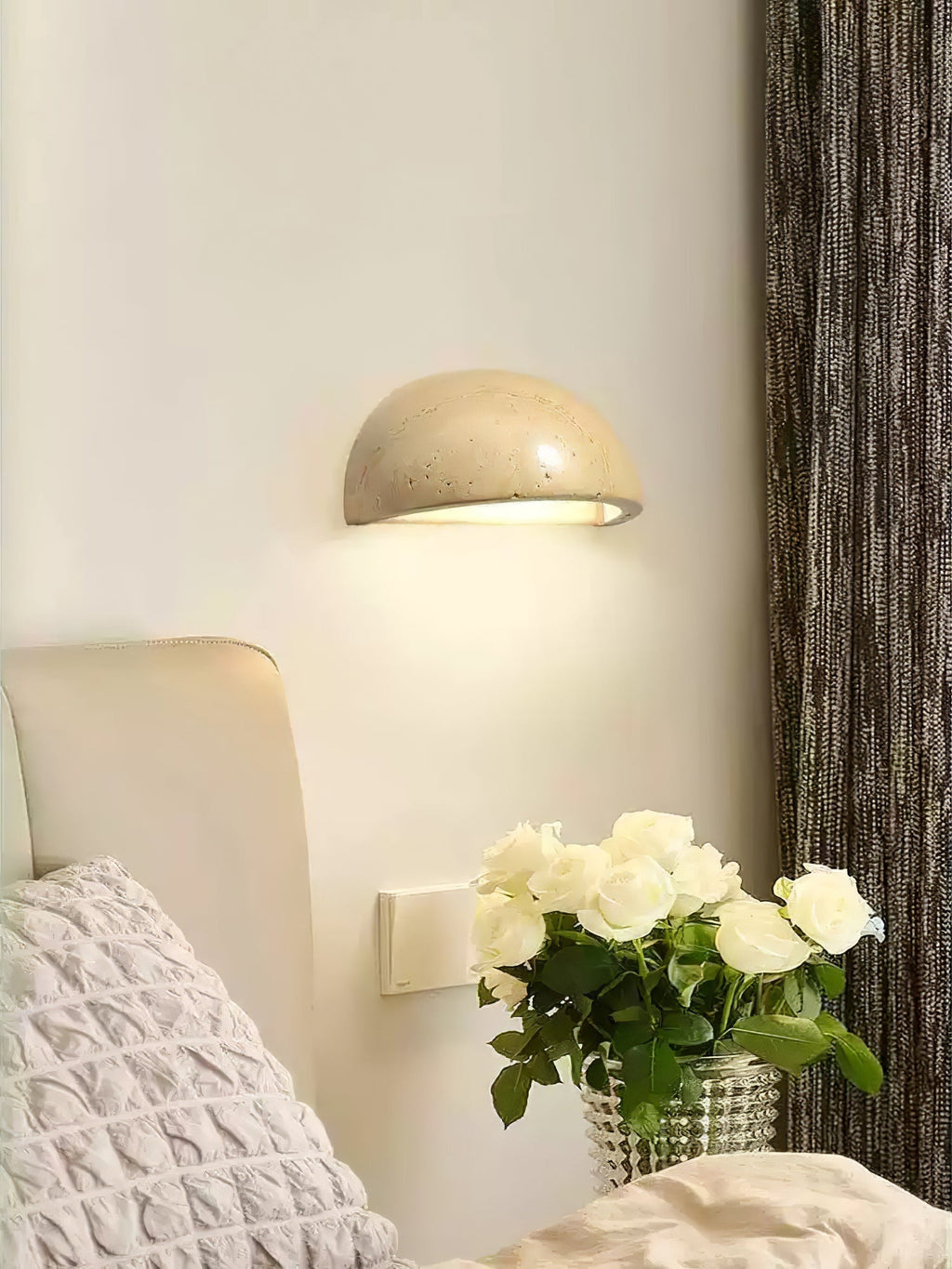 Stone Dusk Wall Light, Hardwired Wall Sconce, detail 8