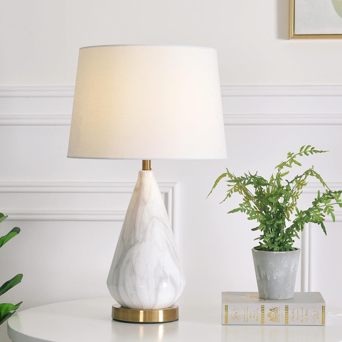 Marble Diamond Table Light, Bedside Table Lamp, detail 3