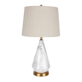 Marble Diamond Table Light, Bedside Table Lamp, ∅ 13.8″ x H 24.8″