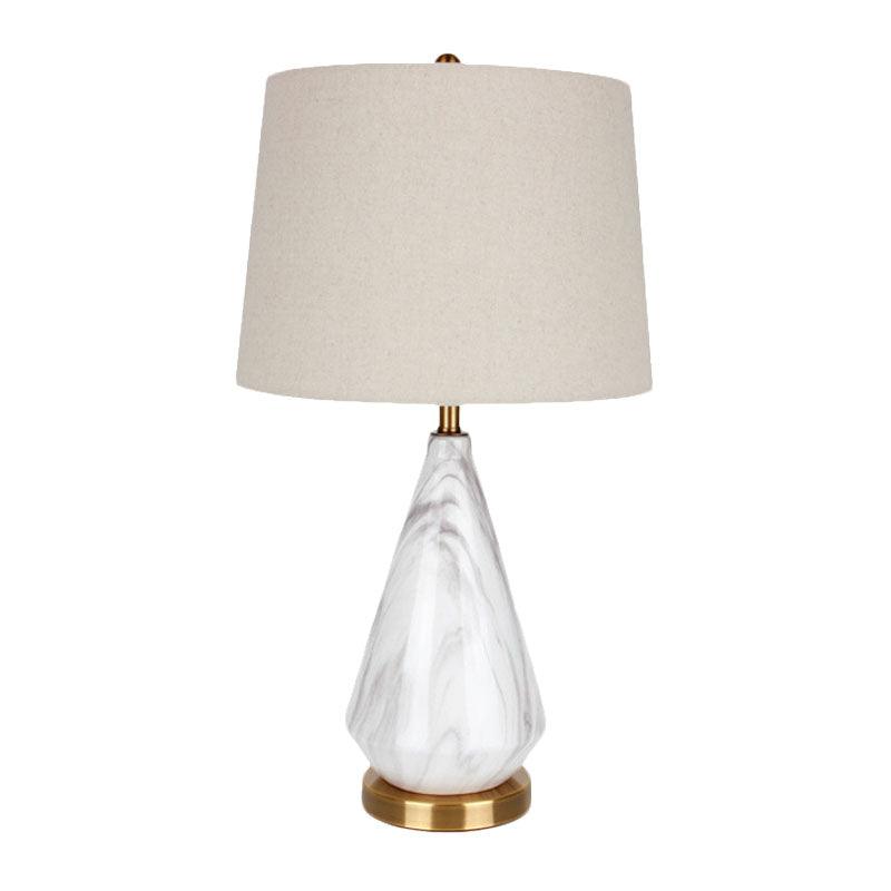 Marble Diamond Table Light, Bedside Table Lamp, ∅ 13.8″ x H 24.8″
