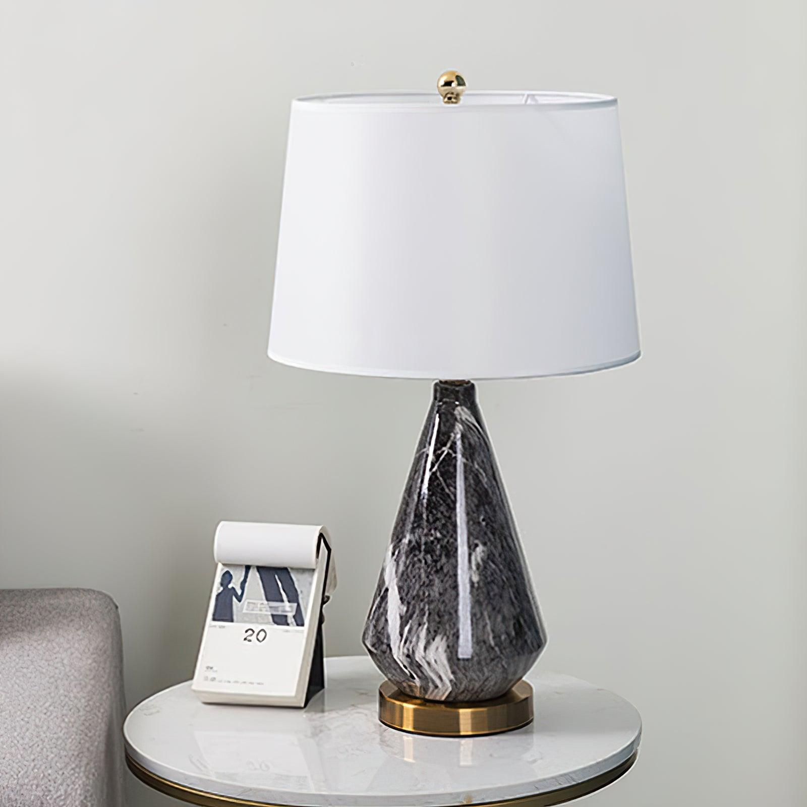 Marble Diamond Table Light, Bedside Table Lamp, detail 4