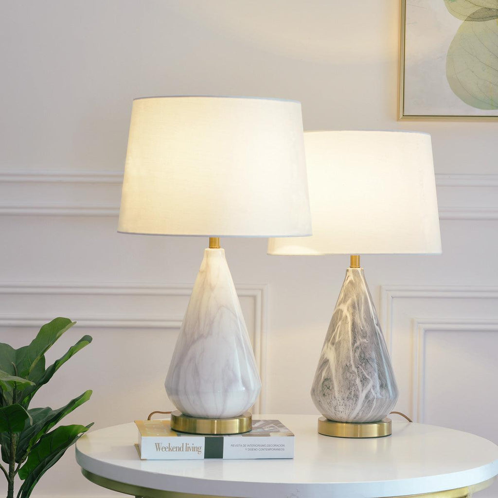 Marble Diamond Table Light, Bedside Table Lamp, detail 7
