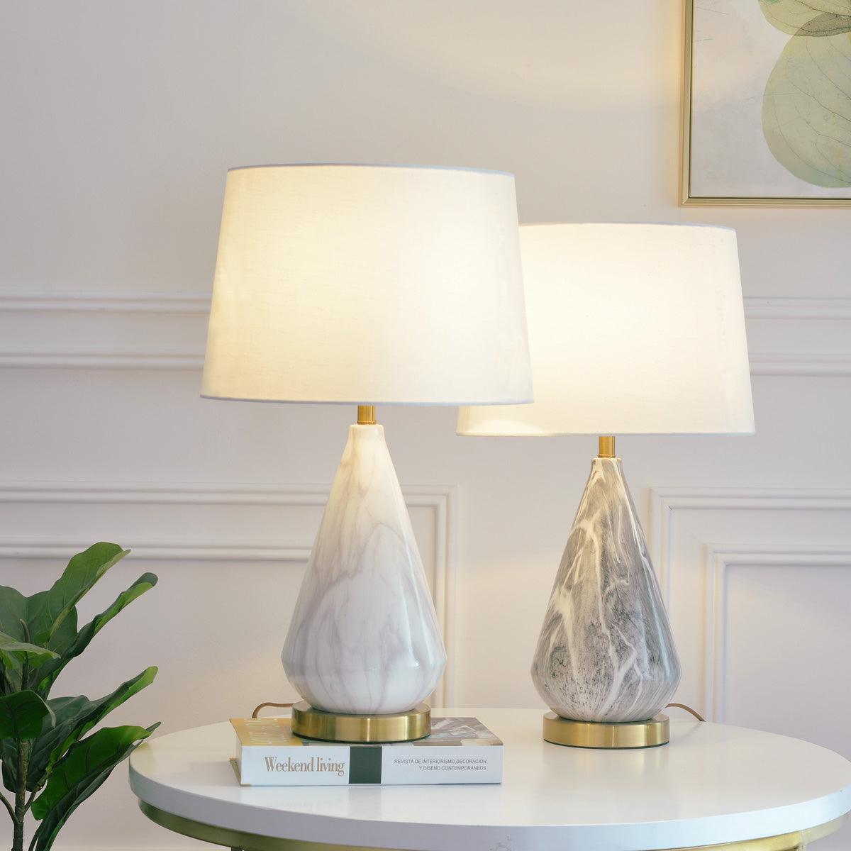 Marble Diamond Table Light, Bedside Table Lamp, detail 7