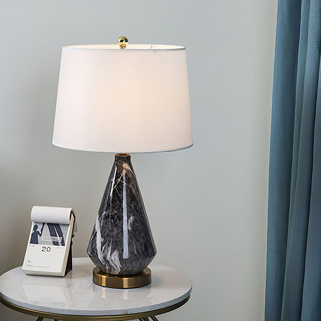Marble Diamond Table Light, Bedside Table Lamp, detail 8
