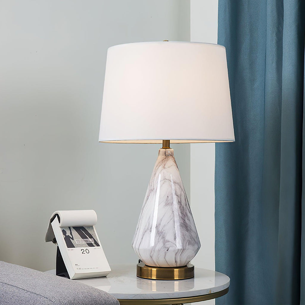 Marble Diamond Table Light, Bedside Table Lamp, detail 9