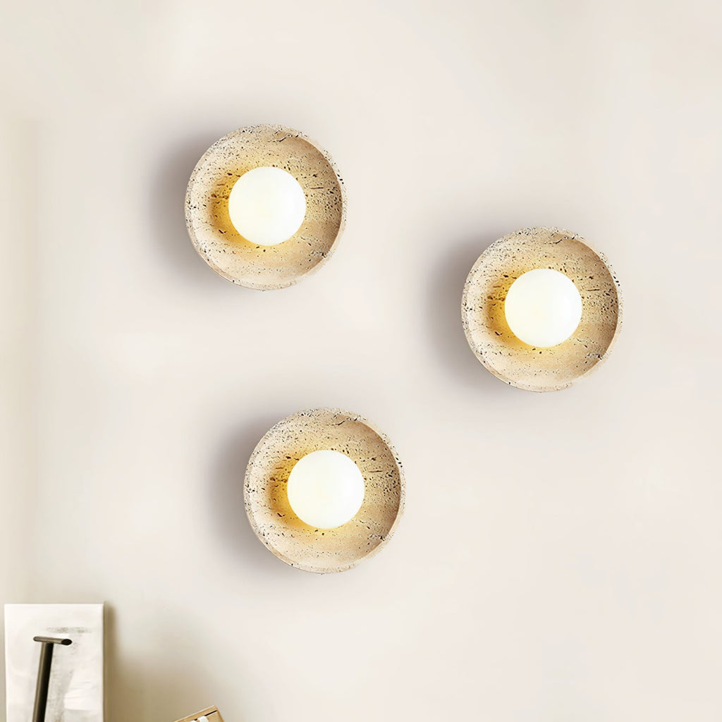 Stone Eclipse Plug-In Wall Light, Plug-In Wall Sconce, detail 7