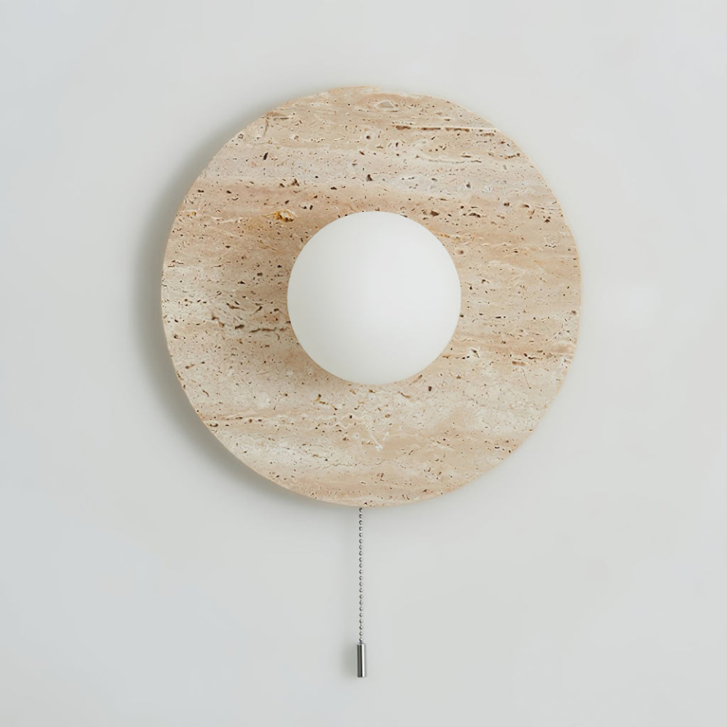 Stone Lunar Eclipse Wall Light, Plug-In Wall Sconce, detail 14
