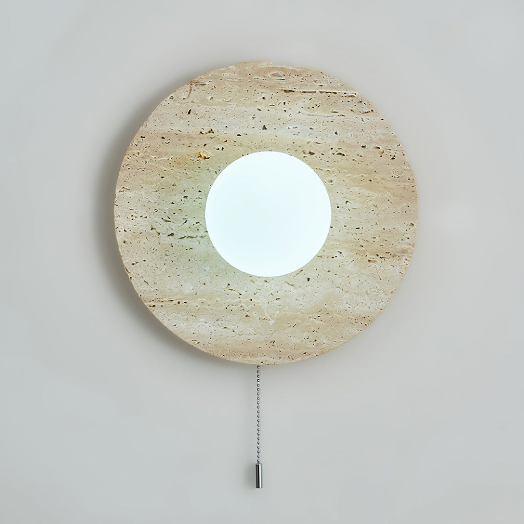 Stone Lunar Eclipse Wall Light, Plug-In Wall Sconce, detail 21
