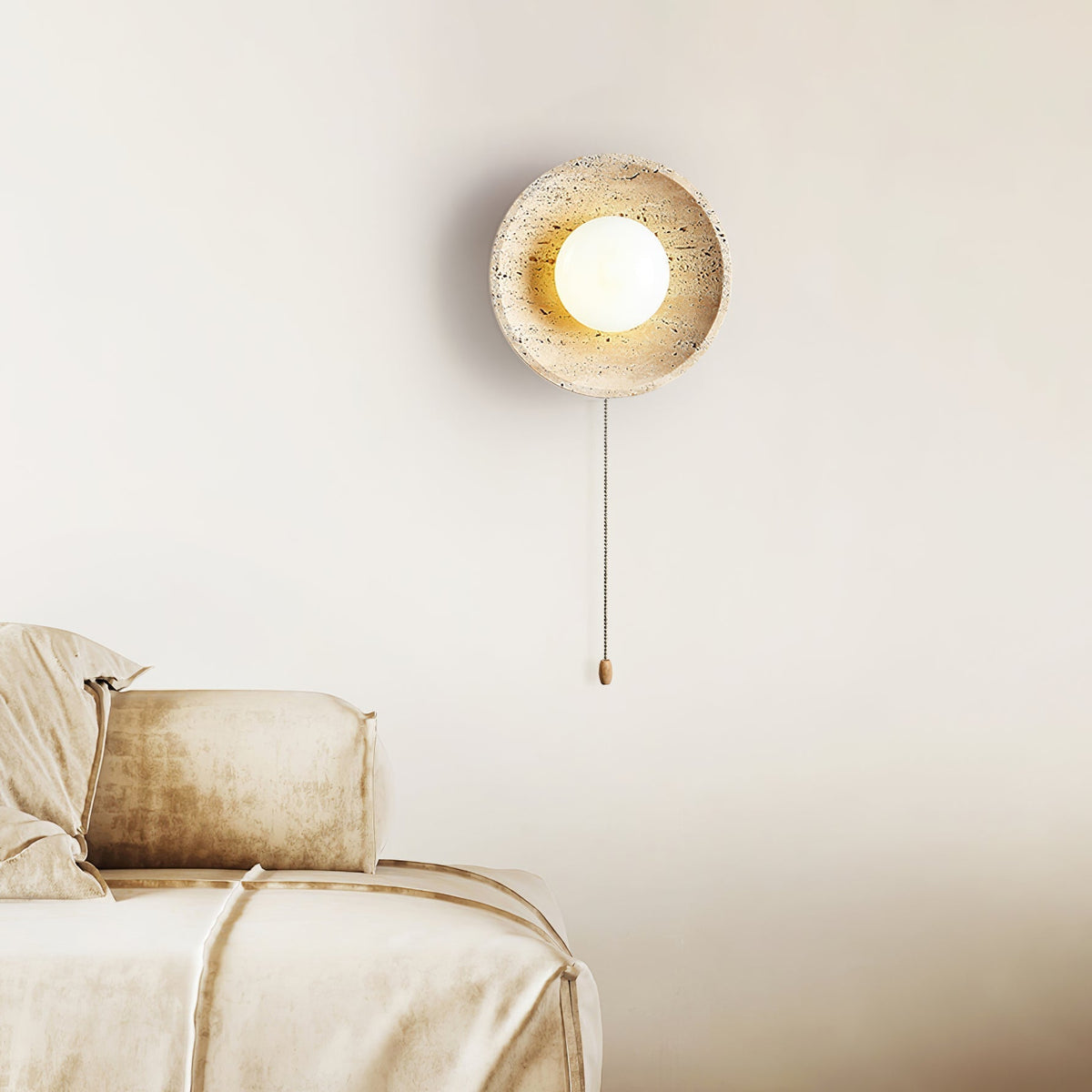 Stone Lunar Eclipse Wall Light, Plug-In Wall Sconce, detail 22