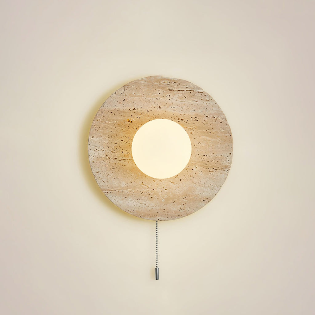 Stone Lunar Eclipse Wall Light, Plug-In Wall Sconce, detail 28